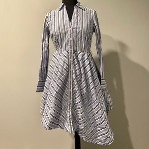 Button-up Pinstripe Dress